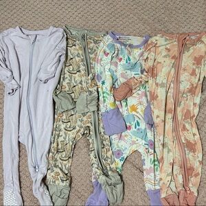 4 0-3 bamboo onesies magnetic me little sleepies little one shop